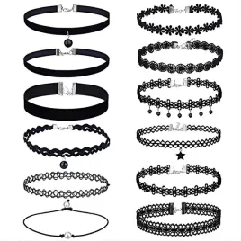 choker-klasyczny-naszyjnik-tatuaz-komplet-zestaw-12-sztuk-rozne-wzory