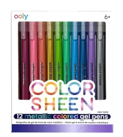 ooly-dlugopisy-zelowe-metaliczne-color-sheen-12-szt-cienkie-10-mm
