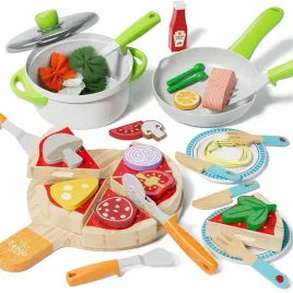 drewniana-pizza-i-makaron-do-zabawy-w-kuchnie-zielony-zestaw-dla-dzieci
