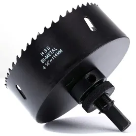 otwornica-114-mm-stal-szybkotnaca-hss-m42-bimetal-otwornica-frez-do-otworow-z-szesciokatnym-trzpieniem-i-wiertlem-do-drewna-suchej-zabudowy-i-blach