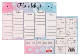 cresco-plan-lekcji-a5-osmiornica-zestaw-25-sztuk-folia