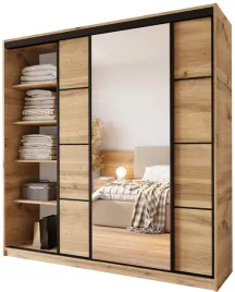 szafa-z-lustrem-200-cm-przesuwna-na-ubrania-do-sypialni-largo