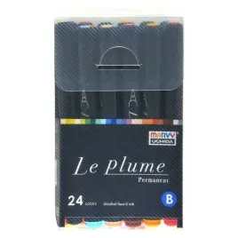 marvy-le-plume-zestaw-24-markery-permanentne-z-koncowka-pedzelkowa