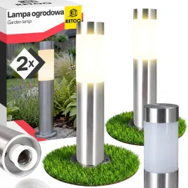 2x-lampa-ogrodowa-led-slupek-stojaca-e27-zewnetrzna-45-cm-srebrna