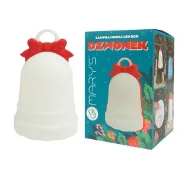mary-s-lampka-nocna-led-dzwonek-rgb-3000k-1000mah-silikon-abs