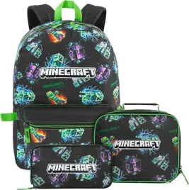 get-trend-minecraft-plecak-chlopiecy-zestaw-3-lub-5-szt-z-plecakiem-izolowana-torba-na-lunch-piornik-szkolny-butelka-bez-bpa-sznurek-i-brelok-n