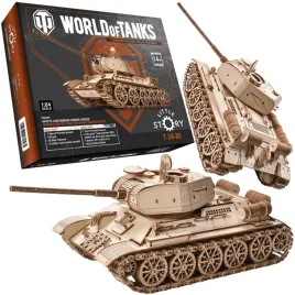 model-3d-czolgu-t-34-85-do-skladania-drewniane-puzzle-little-story