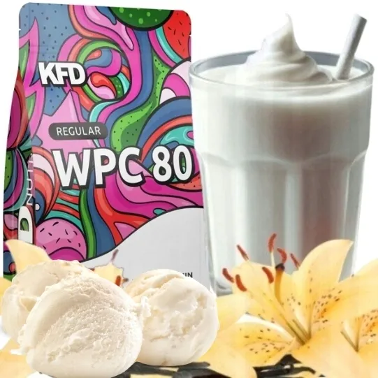 BIAŁKO WPC koncentrat odżywka białkowa KFD WPC 80 750g Lody Waniliowe
