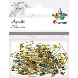 titanum-agrafki-metalowe-5x18-mm-100-szt-zlote-i-srebrne