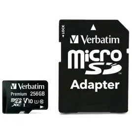 verbatim-karta-microsdxc-256gb-v10-adapter-czarny-black-44087