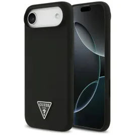 etui-do-iphone-17-air-guess-silicone-triangle-logo-magsafe-czarne