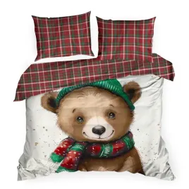 posciel-swiateczna-z-mikrofibry-cuddle-220x200-2x70x80-brazowa