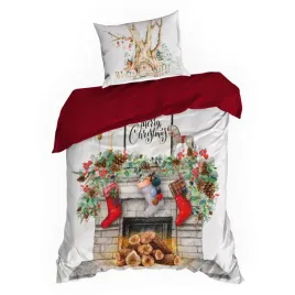 posciel-swiateczna-charming-140x200-70x80-biala-merry-christmas