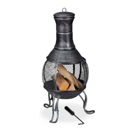 palenisko-relaxdays-ogrodowe-szare-model-89-cm-wysokosci