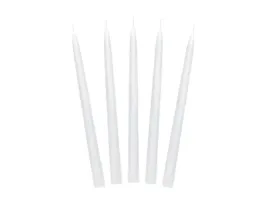 partydeco-swieca-stozkowa-matowa-biala-24-cm-10-szt