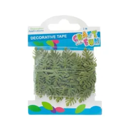 craft-with-fun-tasma-dekoracyjna-listki-35-cm-x-2-m-zielona