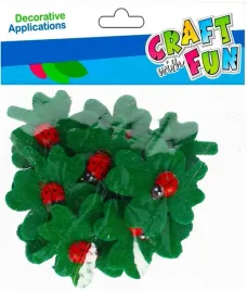 craft-with-fun-filcowe-ozdoby-samoprzylepne-12szt-listki-z-biedronka