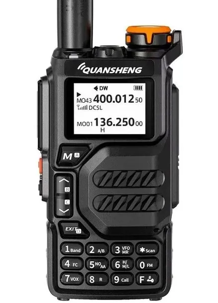 Radiotelefon Quansheng UV-K5 VHF/UHF Airband 50-600MHz USB-C