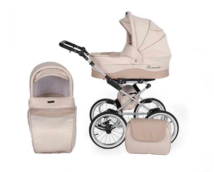 kunert-romantic-classic-wozek-3w1-elementy-zestawu-gondola-spacerowka-fotelik-samochodowy