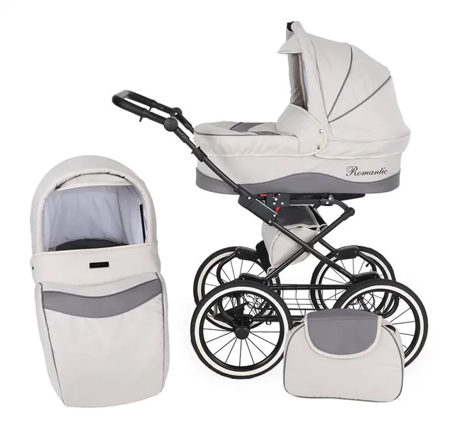 kunert-romantic-classic-wozek-3w1-stan-nowy-elementy-zestawu-gondola-spacerowka-fotelik-samochodowy