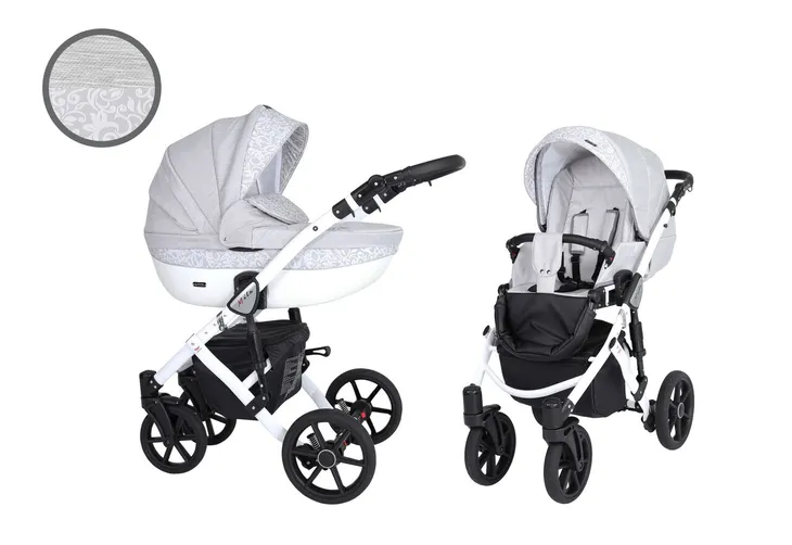 kunert-mila-wozek-2w1-kolory-stan-nowy-stelaz-aluminiowy