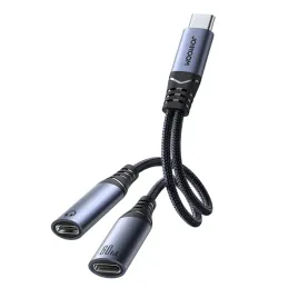 adapter-przejsciowka-ladowarka-usb-c-do-2x-usb-c-sluchawki-czarny-2w1