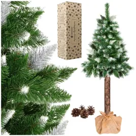 choinka-sztuczna-140-cm-na-pniu-piekna-sosna-diamentowa-gesta-osniezona