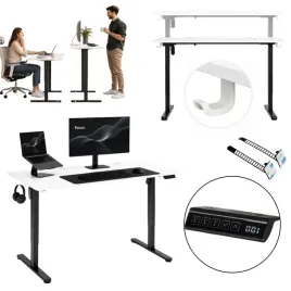 biurko-elektryczne-komputerowe-120x60-cm-gamingowe-regulowana-wysokosc-biel