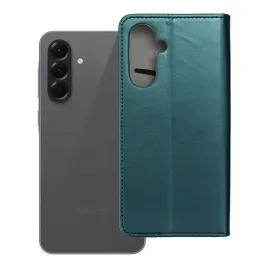 etui-z-klapka-na-samsung-a56-smart-magneto-ciemnozielone
