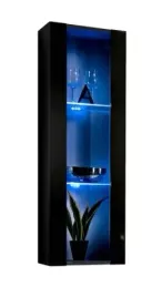 wiszaca-witryna-szafka-do-salonu-126-cm-fly-czarny-polysk-led-push-1-drzwi
