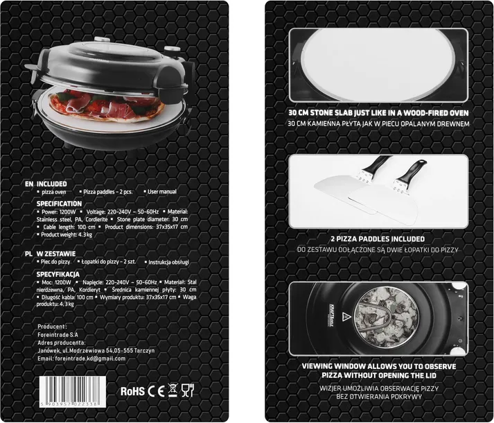piec-do-pizzy-1200w-kd4344-kod-producenta-kd4344-marka-kraftanddele-stan-nowy