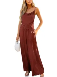 damski-dres-2-czesciowy-burgund-top-ramiaczka-szerokie-spodnie-xl
