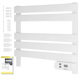 maly-grzejnik-lazienkowy-elektryczny-drabinka-suszarka-timer-bialy-150w