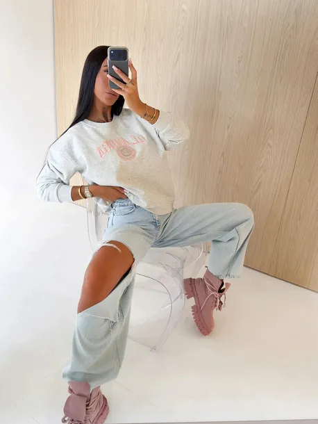 Bluza damska OLAVOGA LULU SZARA M