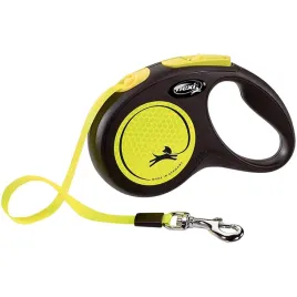 smycz-flexi-dla-psa-do-15-kg-new-neon-s-tasma-5-m-zolta