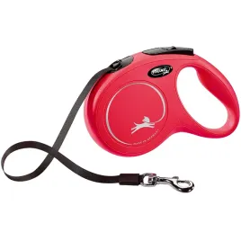 smycz-flexi-dla-psa-do-25-kg-new-classic-m-tasma-5-m-czerwona