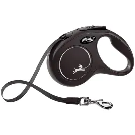 smycz-flexi-dla-psa-do-15-kg-new-classic-s-tasma-5-m-czarna