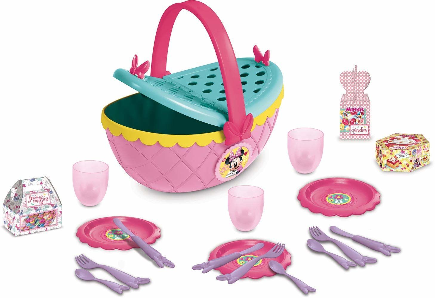 Promocja IMC Toys zestaw Koszyk piknikowy Myszki Minnie wraz z akcesoriami wyprzedaż przecena