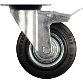 vorel-kolo-skretne-czarna-guma-hamulec-125mm