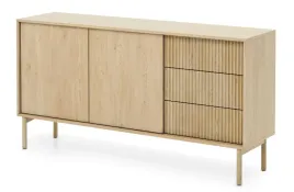 komoda-dwudrzwiowa-tavo-ryflowany-front-trzy-szuflady-153-cm-dab-cremona