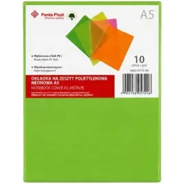 okladka-na-zeszyt-a5-neon-pe-transparentna-zielona-panta-plast-10-szt