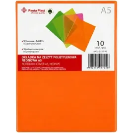 okladka-na-zeszyt-a5-neon-pe-transparentna-pomaranczowa-panta-plast-10szt