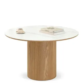 stol-okragly-do-salony-bialy-marmur-blat-ceramiczny-ariston-noga-fornir-dab
