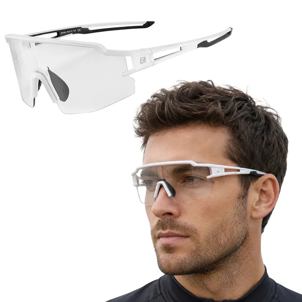 OKULARY ROWEROWE SPORTOWE NA ROWER FOTOCHROMOWE UV MĘSKIE DAMSKIE ROCKBROS