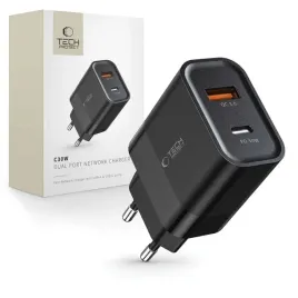 ladowarka-tech-protect-c30w-sieciowa-usb-c-pd-30w-usb-a-qc-3-0-czarna