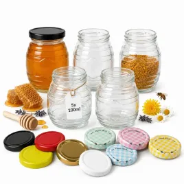 5x-sloik-na-miod-szklany-ul-100ml-sloiki-na-pylek-cukierki-dzem-z-wieczkiem