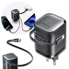 szybka-ladowarka-gan-usb-a-usb-c-65w-z-wbudowanym-kablem-usb-c-joyroom
