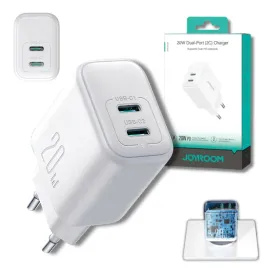 ladowarka-sieciowa-usb-c-do-telefonu-20w-pd-qc-3-0-2x-usb-c-biala-joyroom