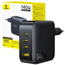 szybka-ladowarka-sieciowa-baseus-gan-140w-3x-usb-c-usb-a-szybkie-ladowanie