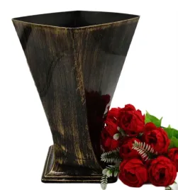 wazon-na-grob-cmentarz-sztuczne-kwiaty-czarno-zloty-flakon-elegancki